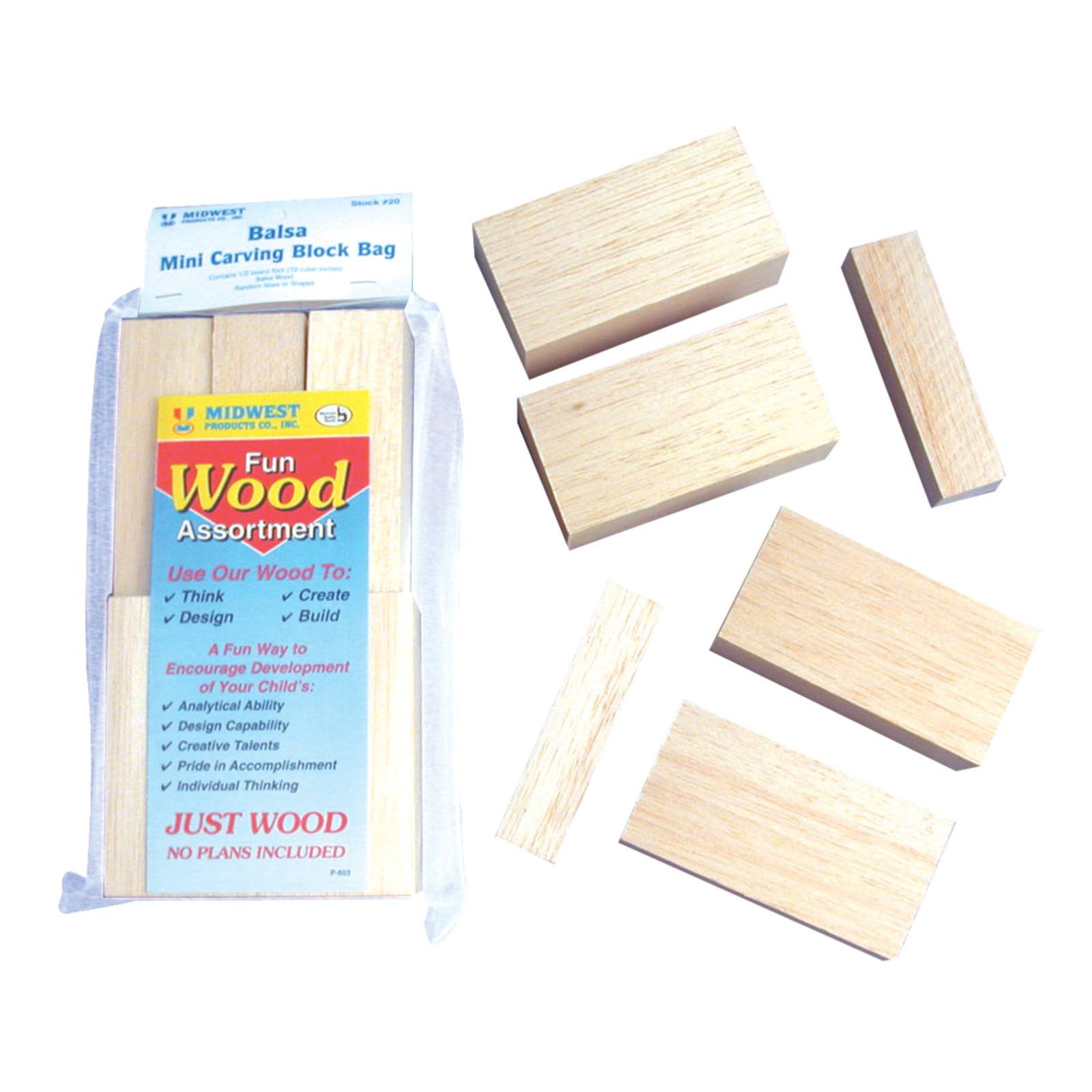 Midwest Mini Carving Balsa Wood Block Set
